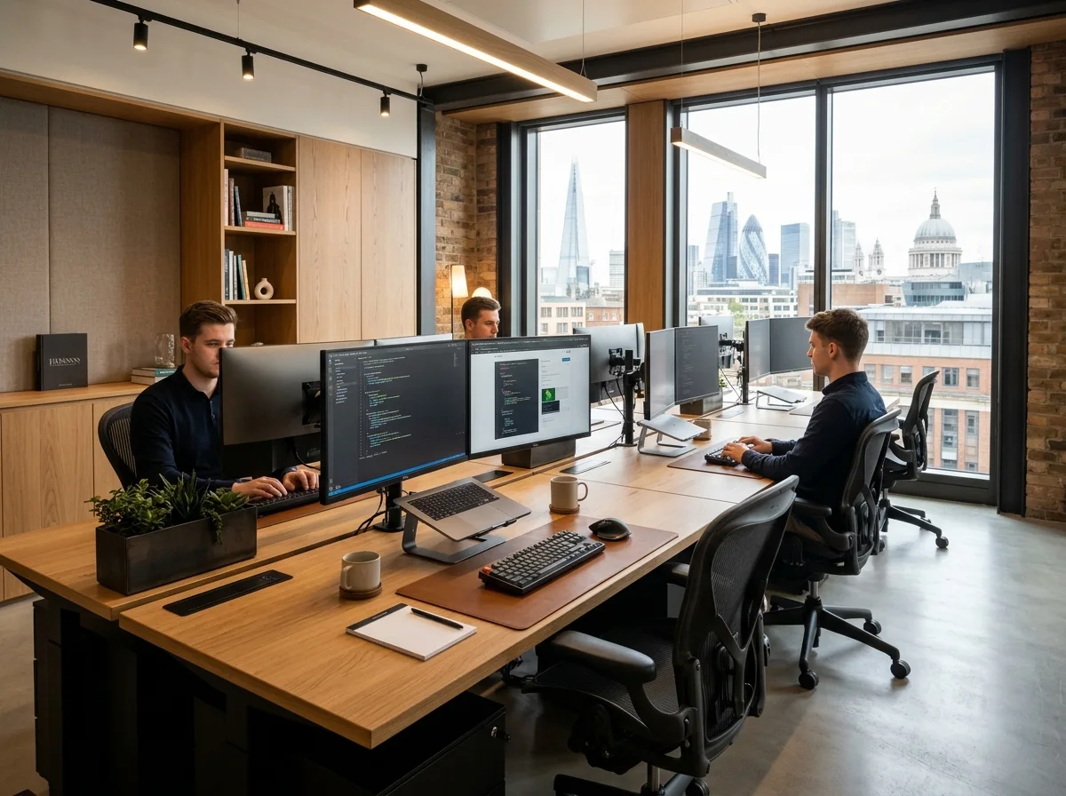 On-site IT support specialist collaborating with London office staff on workstation hardware and network connectivity